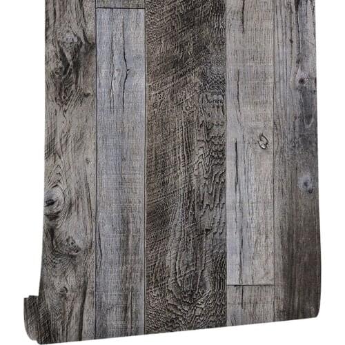 Waterproof Wood Vinyl Wallpaper Roll Self Adhesive Contact Paper Self-adhesive Wallpaper Roll Removable Vinyl Wall Covering