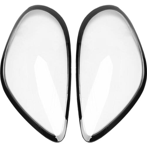 1 Pair For-Porsche Cayman 981 2013-2016 Car Headlight Len Cover Headlight Lampshade Replacement Front Light Auto Shell