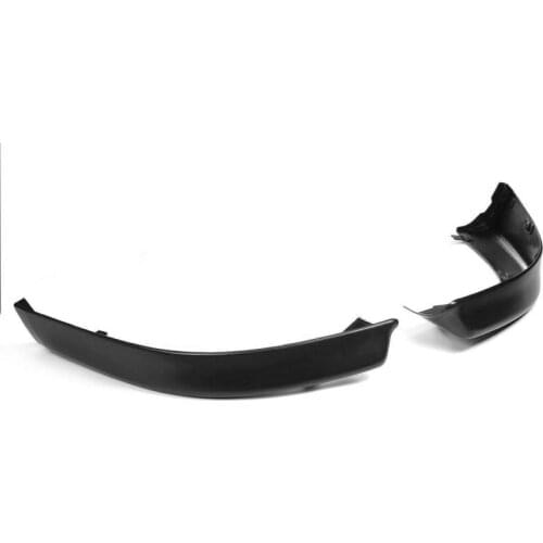 1 Pair Front Bumper Lip Spoiler Diffuser Protector For Mitsubishi Lancer 2008-2015 Unpainted Black Front Bumper Body Kit
