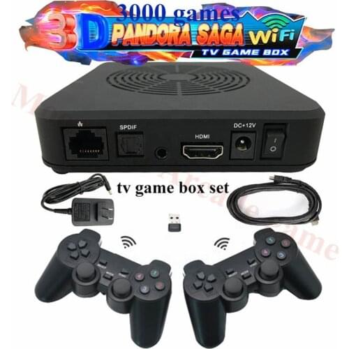 3D Pandora Saga 3000 in 1 Wifi Downd Games Save Function Arcade Pandora box Wireless Gamepad Set Usb Connect Joypad