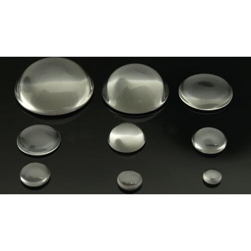 No Edge Diameter 6MM to 40MM optional glass Plano convex Condenser Glass LED Lens Focusing optical lens