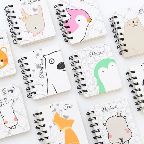 Kawaii Cute Cartoon Whale tigers Daily Weekly Planner Spiral Notebook Day Plan Diary Notebook Time Organizer School Supplies