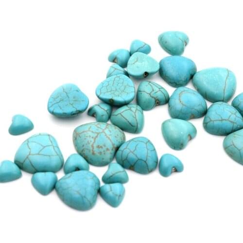 5 Sizes Heart Sharp Loose Spacer Natural Stone Beads For Diy Jewelry Making Needlework Finding Bracelet Accessories