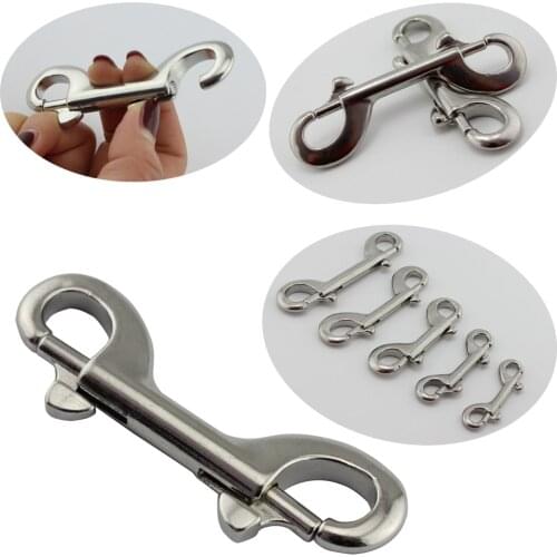 Double Ender Hook 90mm 100mm 115mm 316 Stainless Steel Hook Double Ended Bolt Snap Buckle Metal Clip