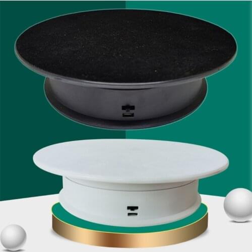 2 Speeds Electric Turntable Display Stand Noiseless Rotating Table Watch Jewelry Holder Multifunctional for Photography