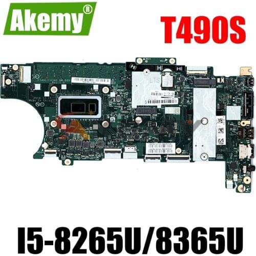 NM-B891 For ThinkPad T490S Laptop motherboard FT491/FX390 NM-B891 With I5-8265U/8365U 16GB RAM Original 100% Fully Tested