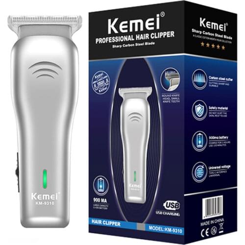 Original kemei rechargable powerful 2 speed hair trimmer for men electric beard clipper travel or home hair cutting machine