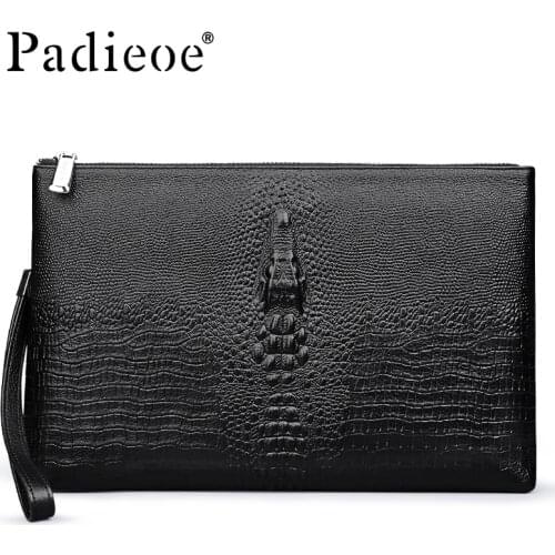 Padieoe bolsa masculina de couro clutch bag purses and handbags luxury envelope fashion