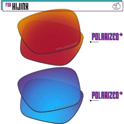 EZReplace Polarized Replacement Lenses for - Oakley Hijinx Sunglasses - BlueP Plus-RedP Plus