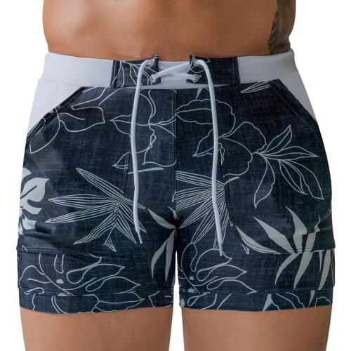 Sexy Men Swimwear Trunks Swimming Shorts Quick Dry Swimsuit Mens Shorts Summer Sports Pants Swimming Pool Beach Surfing Drift