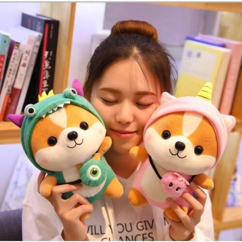 INS Cute Shiba Inu Baby Plush Toys Dog Cosplay Funny Stuffed Animal Dog Toy Dolls Children Toys kids Girlfriend Gift 25/35/45CM