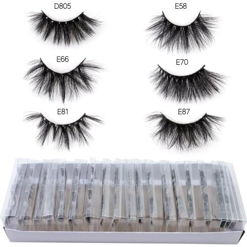 TDANCE Wholesale 10/20/30/50/100pairs Mink Lashes 3D 25mm False Eyelashes Cruelty Free Thick Cross Soft Faux Cils Fluffy Lashes