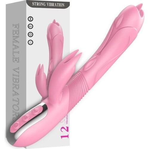 Intelligent heating AV Magic wand G spot Rabbit Vibrator sex toys for woman Vagina Clitoris stimulator massager Sex toy femme