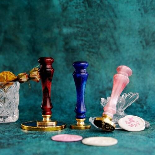 Wax Stamp Starry Sky Resin Handle Seal Seal Greeting Card Hand Account Wax Seal Accessories Universal Handle