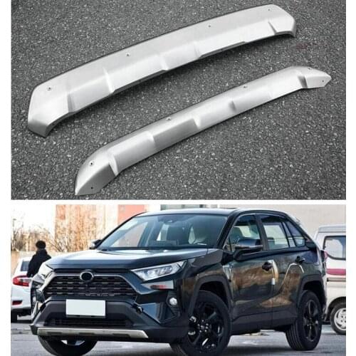 High Quality Stainless Steel Front & Rear Bumper Diffuser Protector Guard Skid Plate Cover For TOYOTA RAV4 2019 2020 2021
