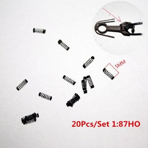 20Pcs 1/87 HO Scale Sand Table Model Train Layout Model Train Coupler Spring