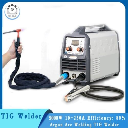 7700W 250A 220V Inverter TIG Welding Machine Aluminum Alloy Gas regulation Semi-automatic Argon Arc Welding Machine TIG welder