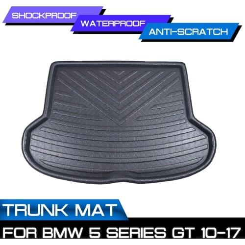 Car Floor Mat Carpet Rear Trunk Anti-mud Cover For BMW 5 Series GT 2010 2011 2012 2013 2014-2017