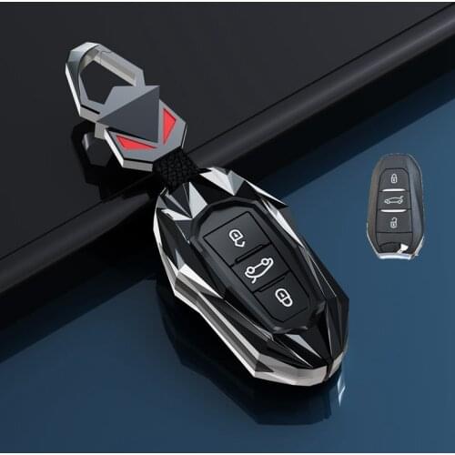 Car Key Case Cover Holder For Peugeot 301 208 3008 5008 408 2008 308 508 2013 2014 2015 2016 2017 2018 2019 Accessories
