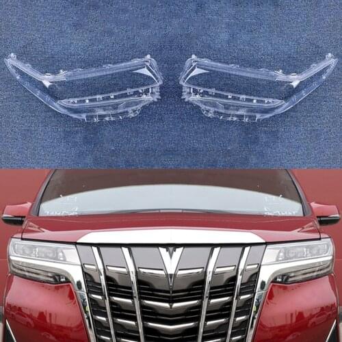 Car Headlight Cover Lampcover Lampshade Lamp Glass Lens Case For Toyota Alphard 2018-2020 Auto Lamp Case