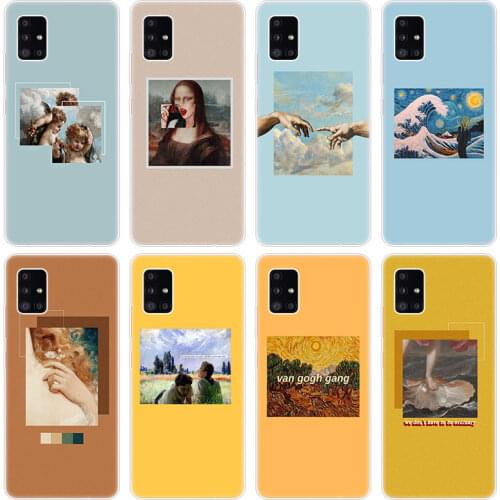 Aesthetic Art Soft Case for Samsung Galaxy A12 A02 A03S A21S A22 A32 A52 A72 A82 Quantum 2 S21 Plus FE Ultra M02S M12 Cover