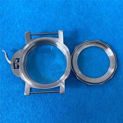 44mm 316 Stainless Steel Watch Case for ETA 6497/6498 for ST3600/ST3620 series Manual Winding Mechanical Watch Movement