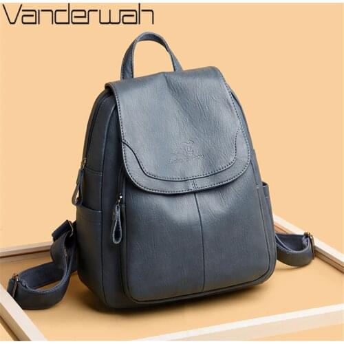 Small Multifunction Backpacks High Quality Leather Fashion Tassel Ladies Shoulder Bag 2021 Backpacks for School Teenagers Girls