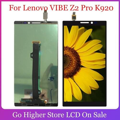 For Lenovo VIBE Z2 Pro K920 Lcd Display Digitizer Touch Screen 2560x1440 Assembly Replacement Parts