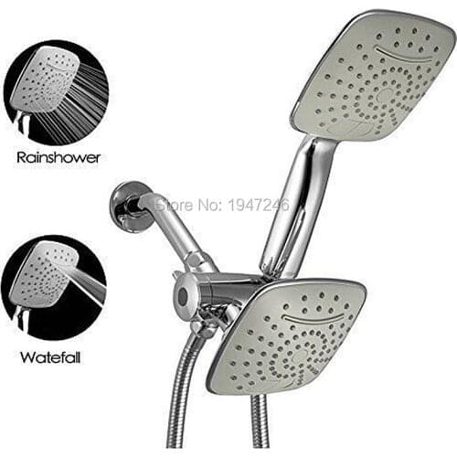 2017 ABS 2 Function Shower System Handheld Shower and Showerhead, waterfall and Sprayer