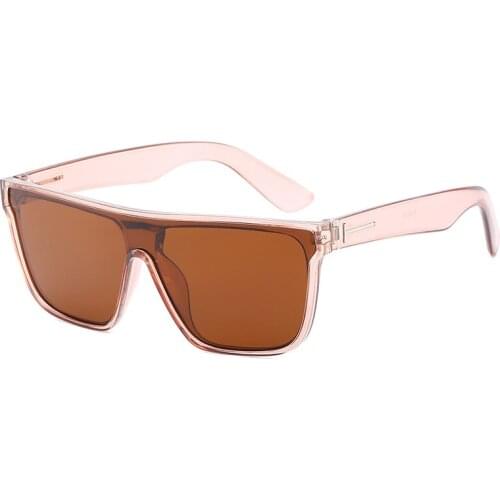 Square Men Women Sunglasses Goggles Plastic Oculos Brand Designer One Piece Lens Sun Glasses UV400 Eyewear