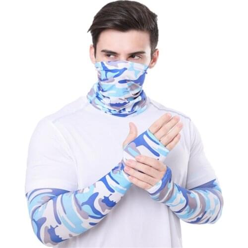 Summer Sun UV Protection Men Women Arm Sleeves Outdoor Cycling Running Fishing Climbing Arm Cover