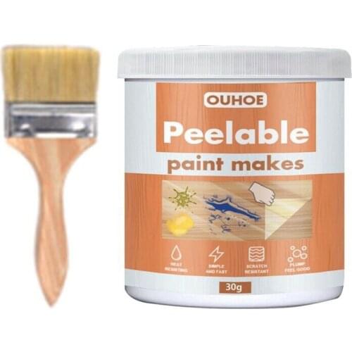 Furniture Peelable Paint Makes Heat Resisting Scratches Resistant For Bedroom Furniture Doors Cabinets Protect 30g/100g/300g