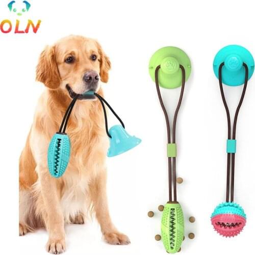Multifunctionele Huisdier Molaire Beet Hond Rubber Chew Bal Schoonmaken Tanden Safe Elasticiteit TPR Bite Resistant Toys