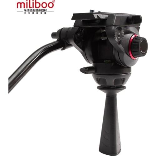 Miliboo MYT803 Upgraded Adjustable Damping DSLR Aluminium Video Camera Tripod Fluid Head