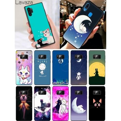 Lavaza Moon Bunny rabbit Soft Silicone Case for Samsung A10S A20S A30S A40S A50S A60 A70S M10 M20 M30