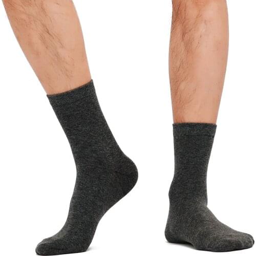 New Mens Cotton Socks New Black Business Men Socks Basic Soft Breathable Autumn Spring for Male White Free Size 1 Pair