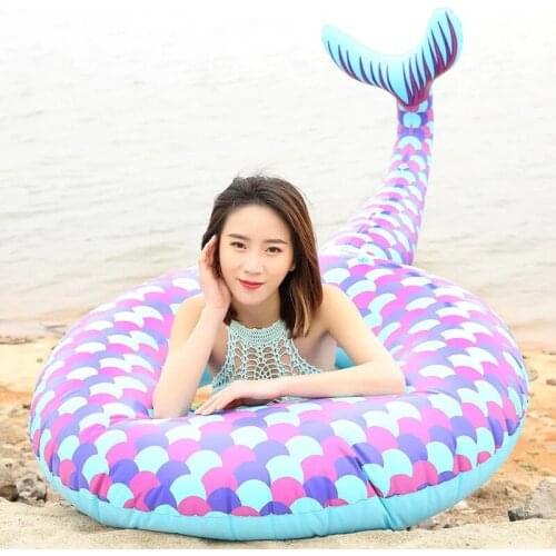 130/180cm NEW Mermaid inflatable Swimming Ring for Swimming Kids Adult Pool Float Swimming Ring Outdoor Summer Beach Party Toys