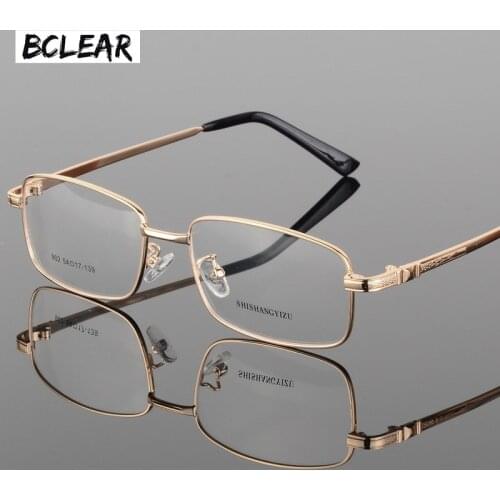 BCLEAR Fashion eyeglasses classic thick gold plating mens new full frame optical glasses frame fashion spectacle frames S902