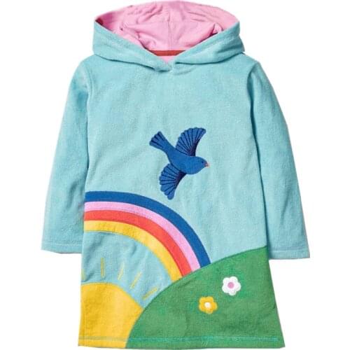 Jumping Meters Princess Dress Baby Girl Clothes Unicorn Striped Kids Girls Dresses Children Costume Long Sleeve Toddler Dress