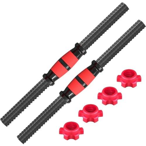 Dumbbell Bar Connecting Steel Tube With Non-Slip Grip Barbell Bar Universal Dumbbell Rod Steel Weight Lifter Fitness Equipment