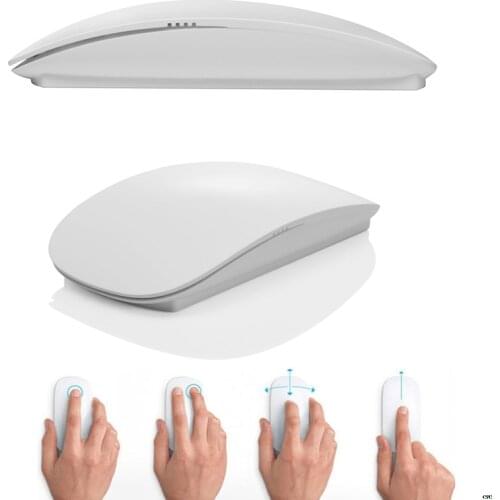 Ultrathin Touch Magic Mouse 2.4GHz Wireless 1200 DPI Optical Mice For Windows for Mac Laptop