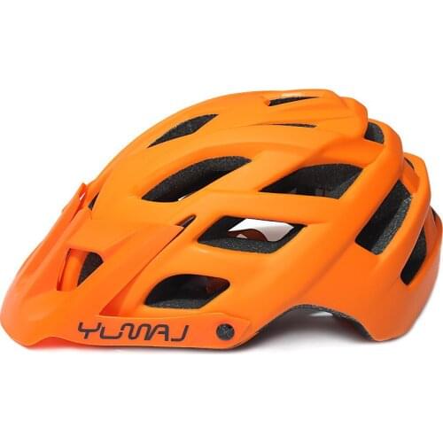 Yumaj Bicycle Helmets Matte Black Men Women Sport Outdoor Light MTB Mountain Road Bike Integrally Molded Cycling Helmets 55-61cm