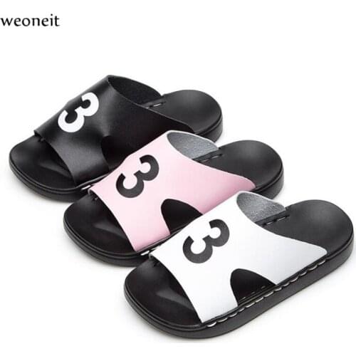 Weoneit Summer Fashion Children Outdoor Beach Sandals Kids Girls Boys Summer Slippers Baby Shoes Toddler Indoor Home Flip Flops