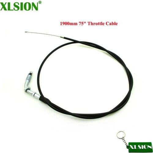 XLSION 1900mm 75" Throttle Cable For 33cc 43cc 49cc Standing Gas Scooter 50cc 60cc 80cc Motorized Bicycle Bike