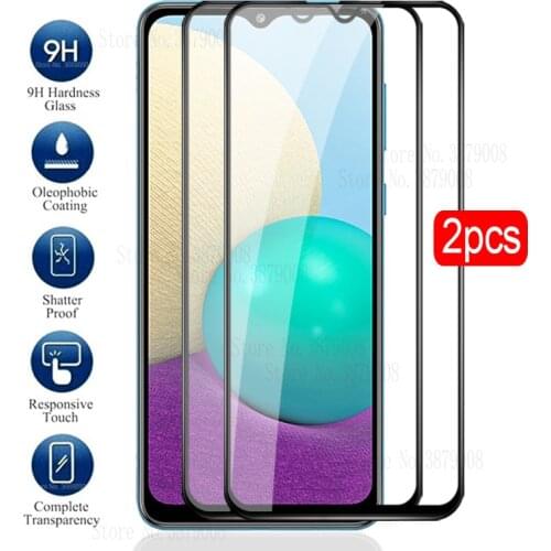 2Pcs protective Glass For Samsung A02 Screen Protector Film For Samsung Galaxy A02 a 02 02a phone cover tempered Glass films