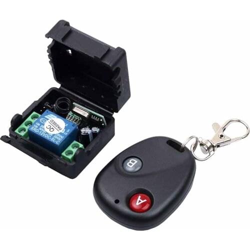 1pcs Hot Sale Wireless Universal Remote Control DC 12V Button RF switch system 433MHz Telecomando Transmitter Receiver