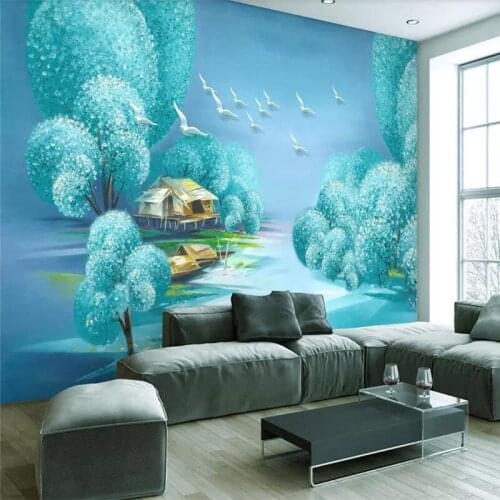 3d wallpaper fantasy landscape wall decoration painting professional production mural photos wallpaper can be customized