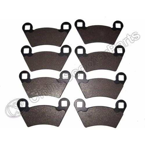 4 Pairs Semi-metallic non-asbestos FRONT AND REAR BRAKES BRAKE PADS FOR 2011 2012 2013 POLARIS 500 RANGER 4X4