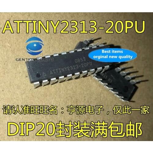 5PCS ATTINY2313A-20PU ATTINY2313-20PU DIP20 micro controller chip in stock 100% new and original