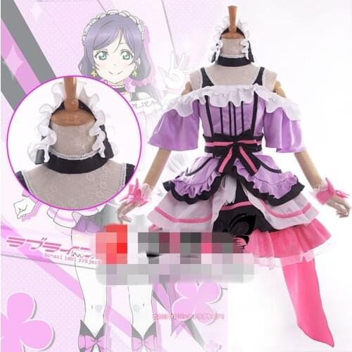 Anime Cosplay Costume lovelive kira kira sensation Nozomi Tojo Singing Dress Women Dress A